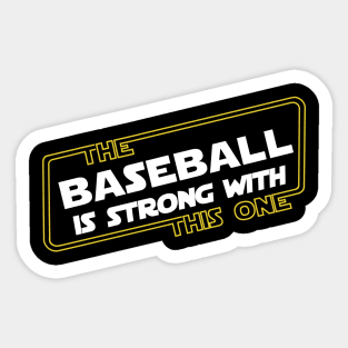 Strong Baseball Sticker